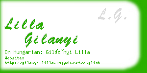 lilla gilanyi business card